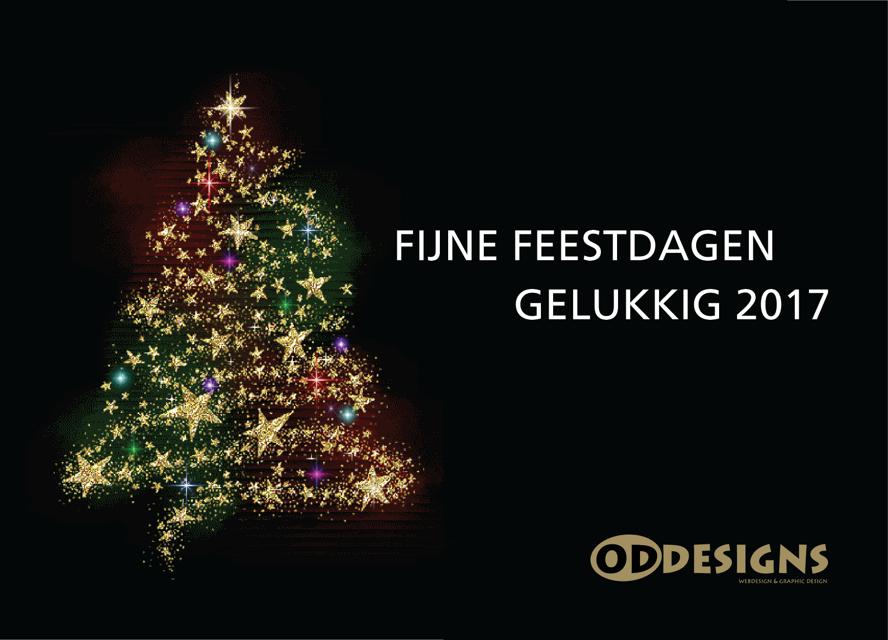 Oddesigns wenst u fijne feestdagen en een mooi, gezond en gelukkig 2017!